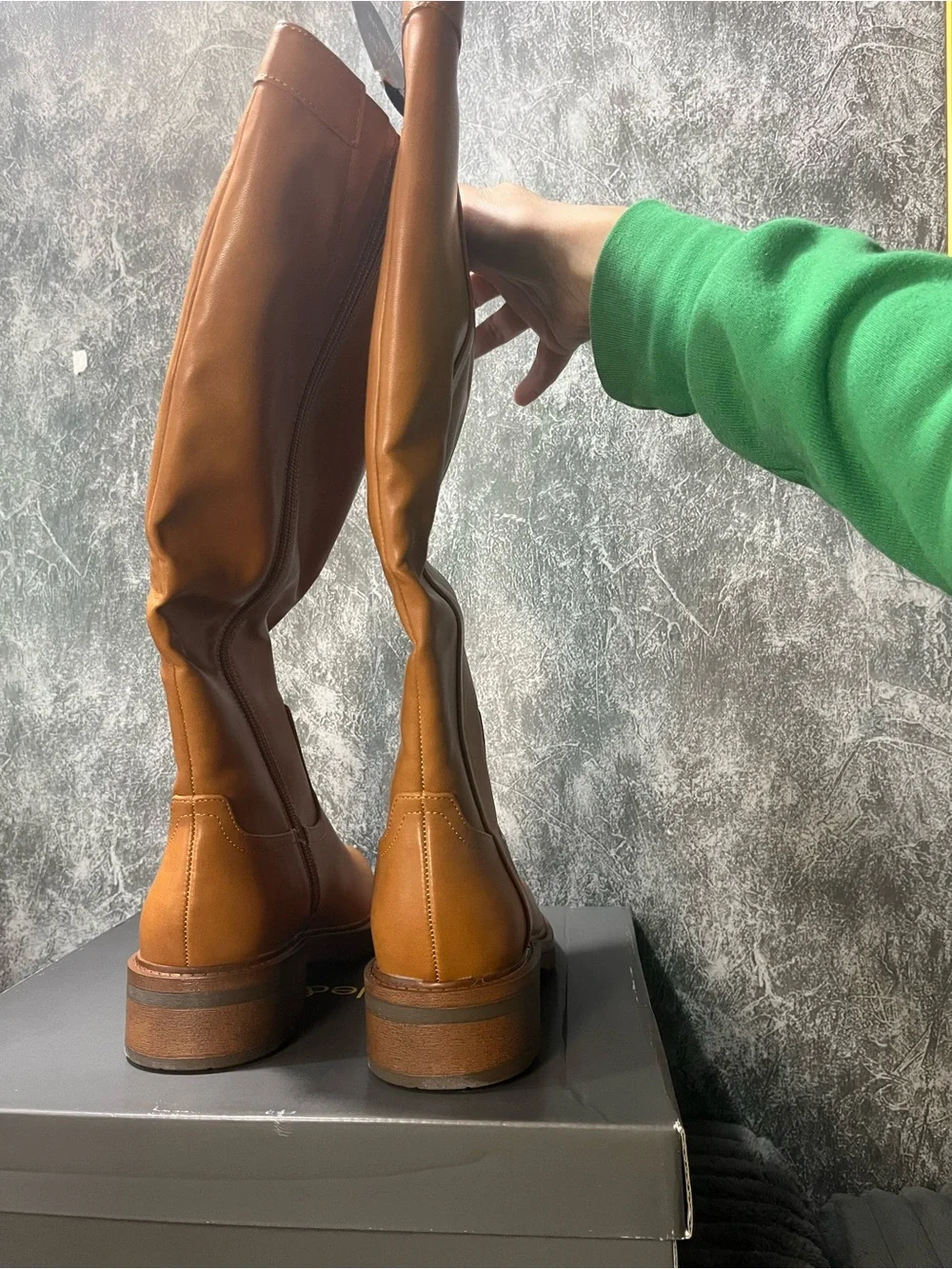 Style & Co. Tall Chestnut Brown Knee high Riding Boots